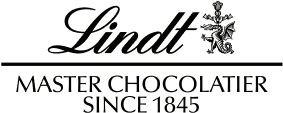 Logo of Lindt, featuring the company's name in elegant script with the subtitle 
